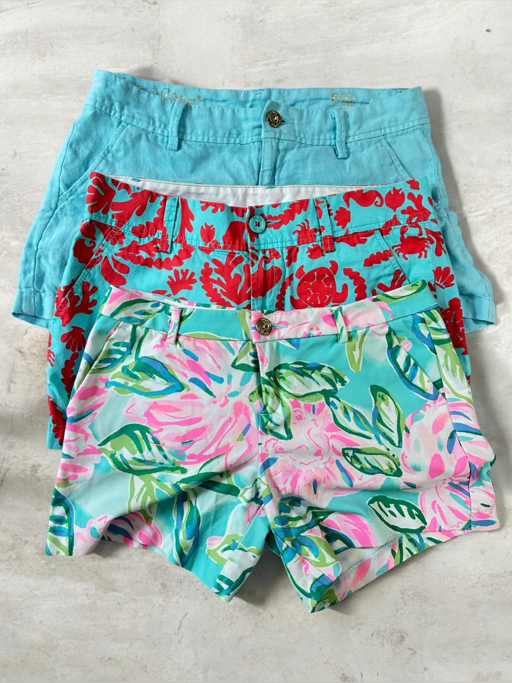 3 Pairs Lilly Pulitzer Short Bundle